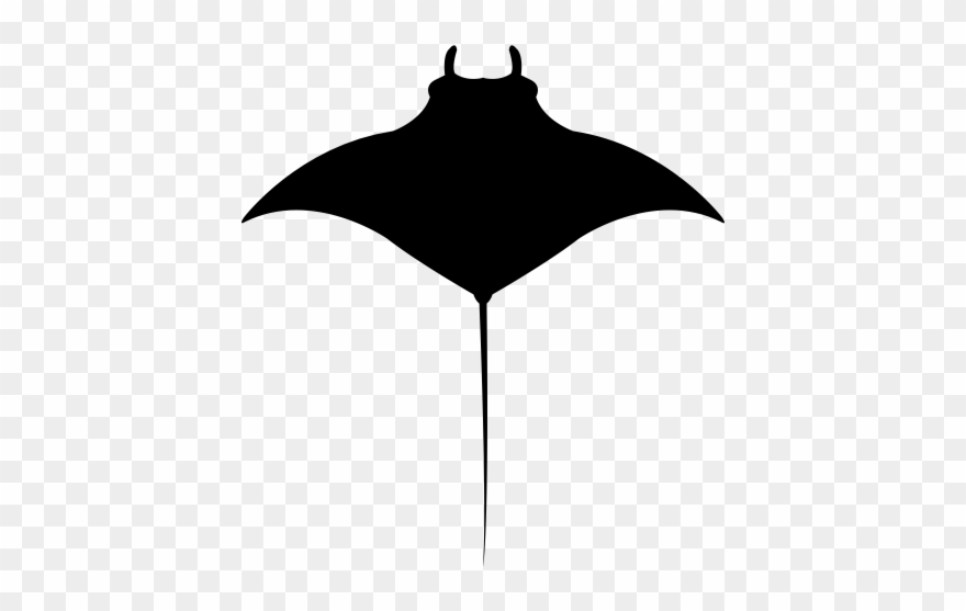 Manta Ray Rubber Stamp - Manta Vector Clipart