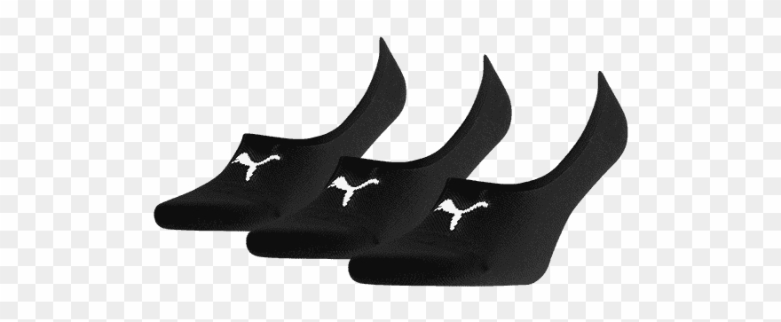 Puma Unisex Footie 6-paar Zwart Clipart