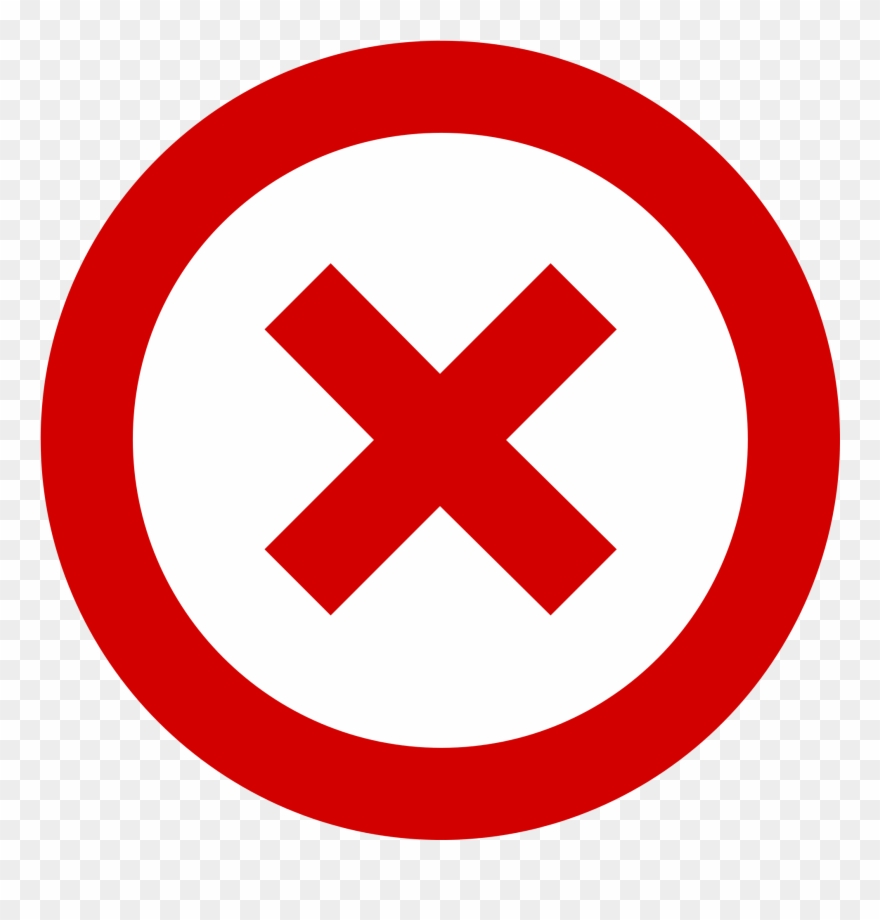 No - Cross No Clipart