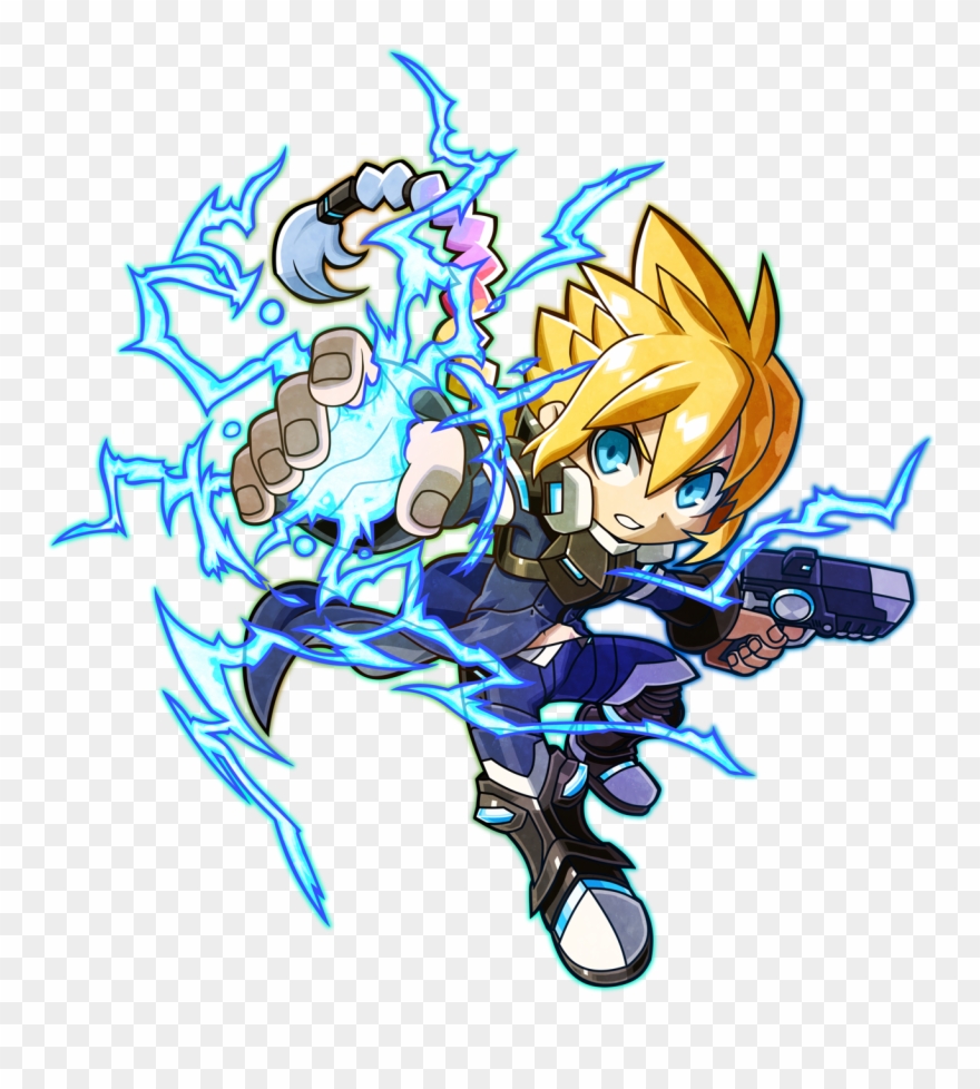 Mighty Gunvolt Burst Gunvolt Art - Mighty Gunvolt Burst Gunvolt Clipart