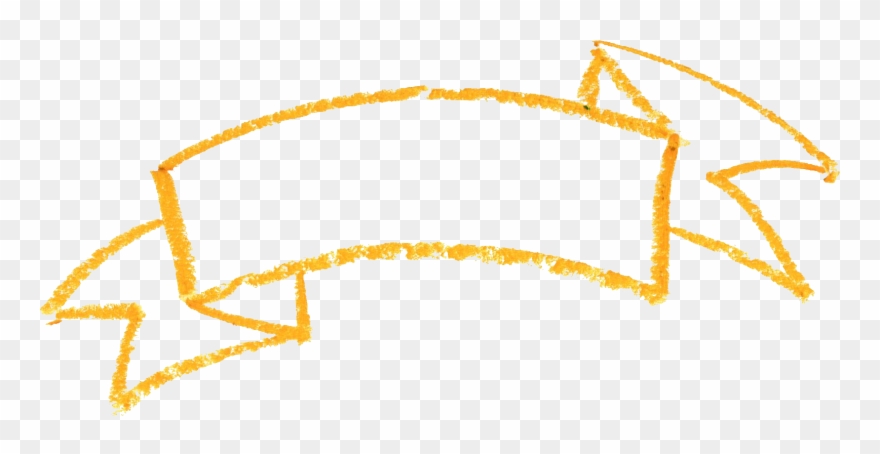 Ribbon Png Transparent - Crayon Banner Clipart
