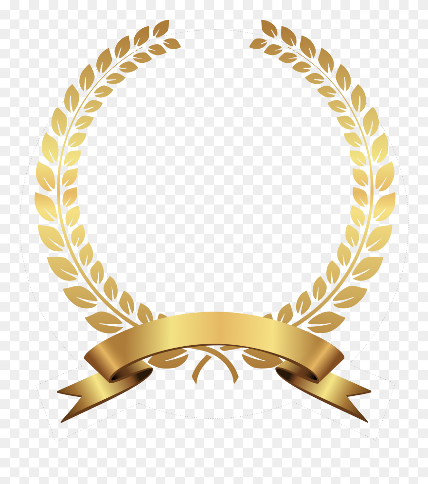 Gold Laurel Wreath Png - Indian Statistical Service Clipart