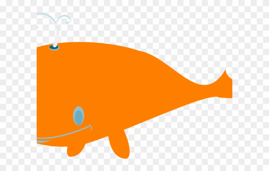 Whale Clipart Orange - Sea - Png Download