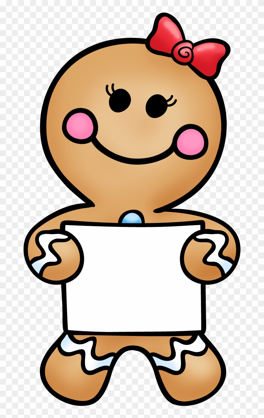 Para El Cole - Christmas Gingerbread Man Clipart