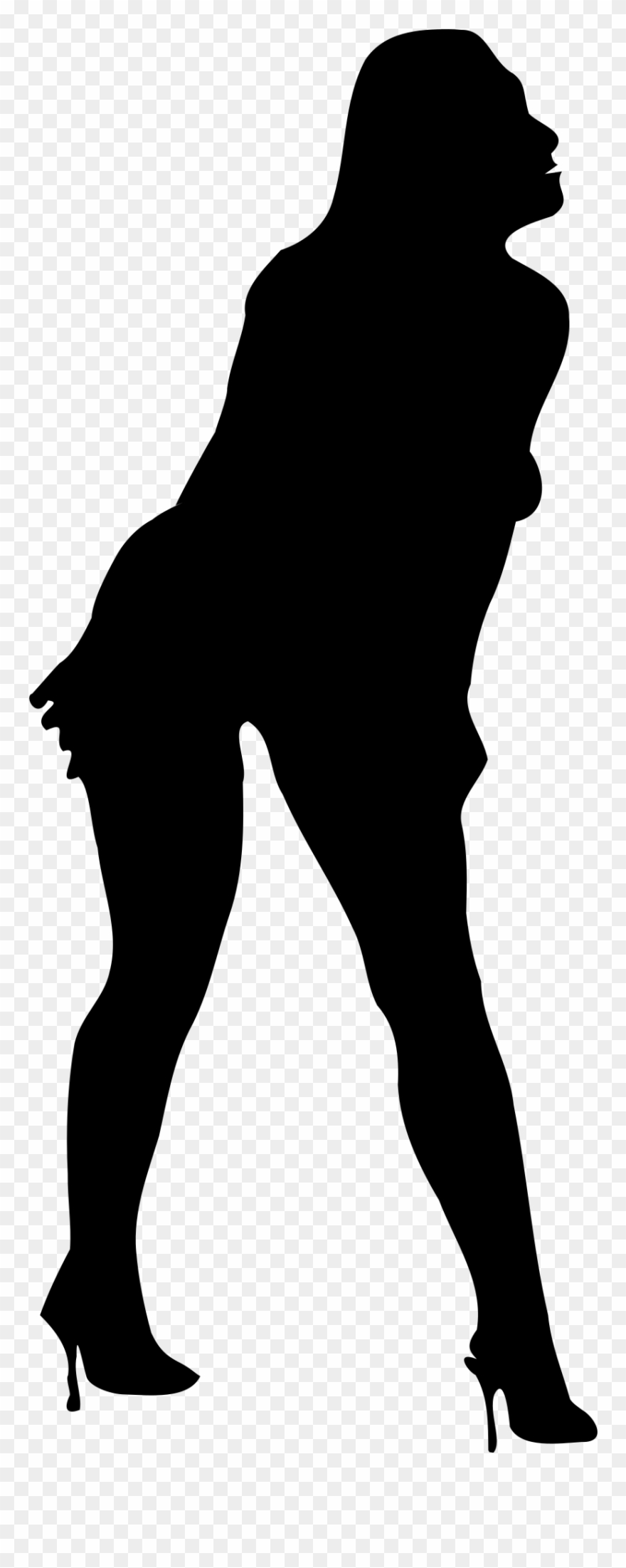 Free Woman Silhouette Clipart Png, Woman S Lhouette - Mulher Contorno Desenho Png Transparent Png