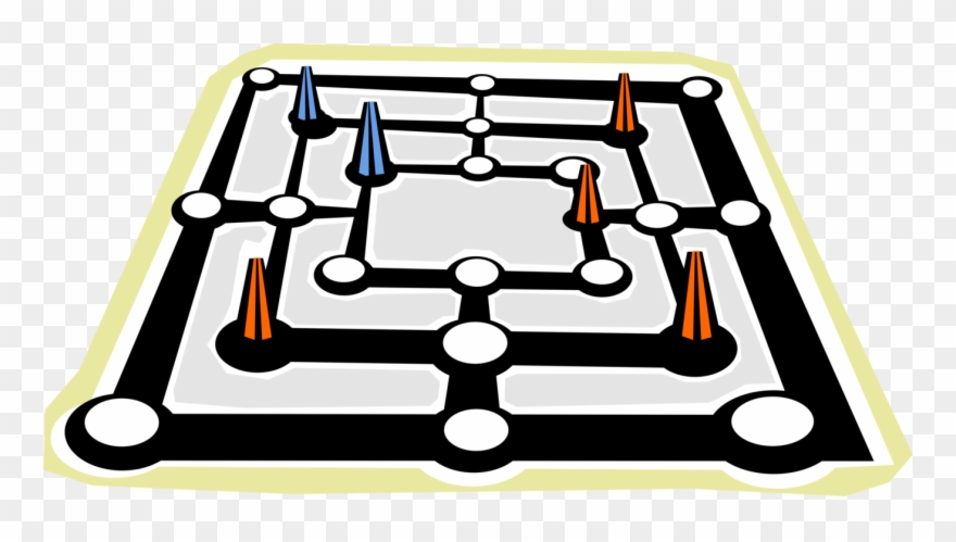 Vector Illustration Of Board Game Counters Or Pieces Clipart