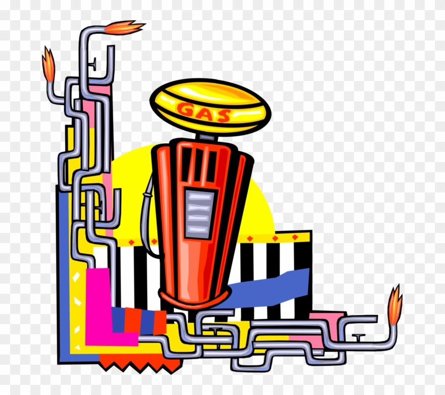 Vector Illustration Of Gasoline Petroleum Fossil Fuel - Clip Art - Png Download
