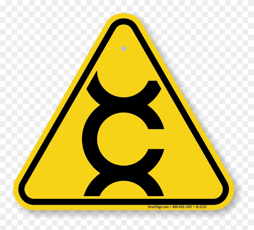 Carcinogen Symbol, Iso Warning Sign - Painting In Progress Sign Clipart