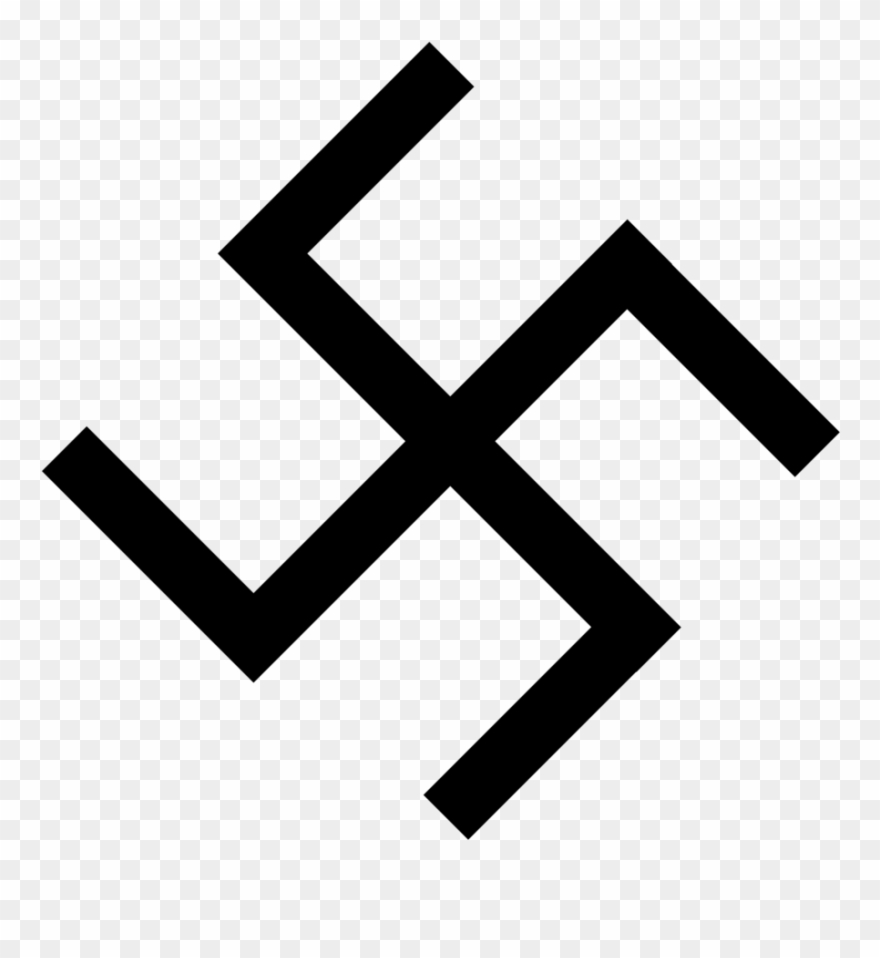 Swastika Nazism Party Symbol - Swastika Heart Clipart