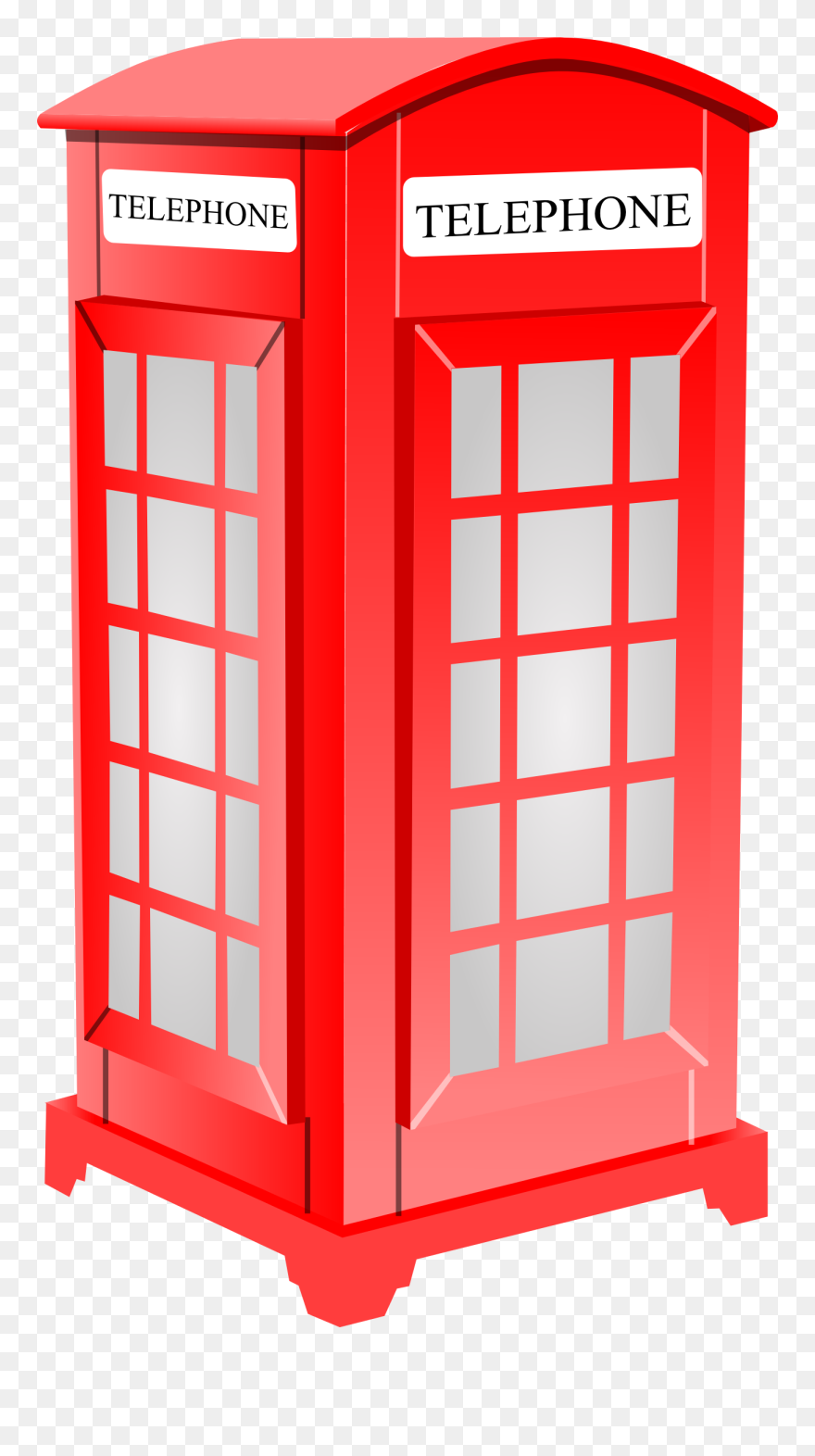 British Phone Booth 1 555px - London Phone Booth Clipart - Png Download