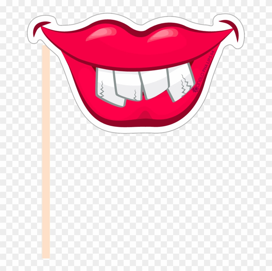 Lips Clipart Photo Booth Prop - Booth Mouth - Png Download
