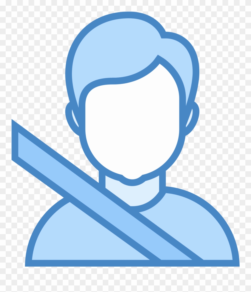 A Person Sitting In The Passenger Seat Of A Car, Facing - Blue Icons Png Businessman Clipart