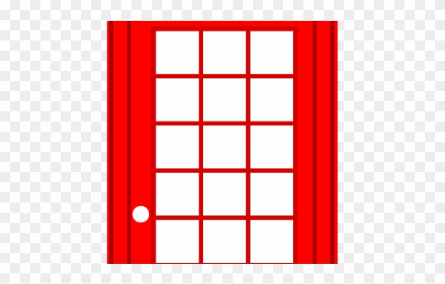 Phone Booth Clipart Transparent - Carmine - Png Download
