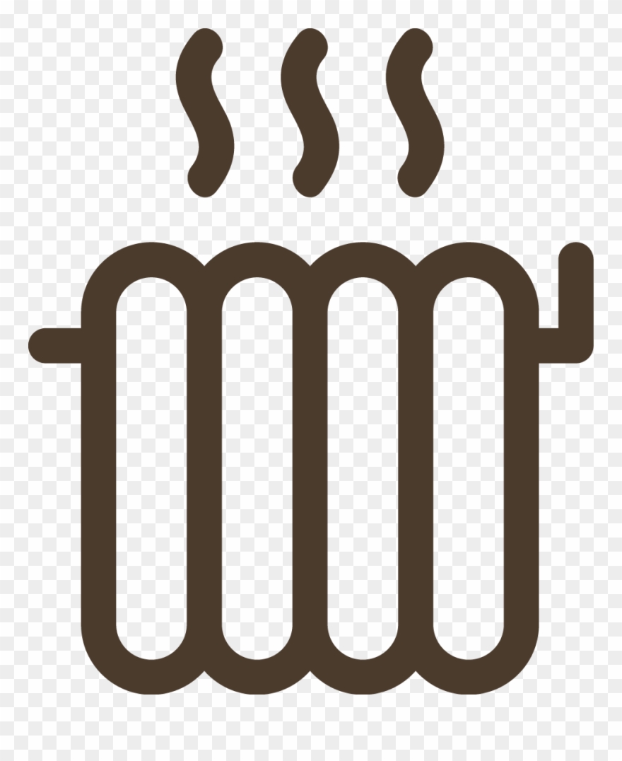 Air-conditioned, Central Heating, Inner Courtyard For - Heating Icon Png Clipart