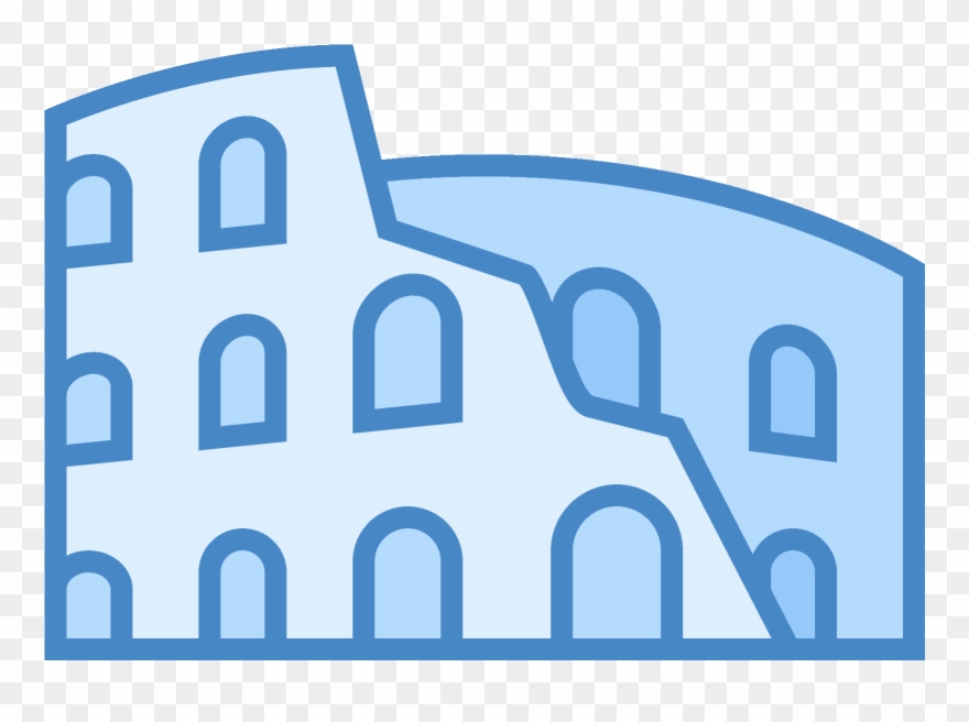 The Roman Colosseum Viewed From The Side, Long Abandoned - Moscow Clipart