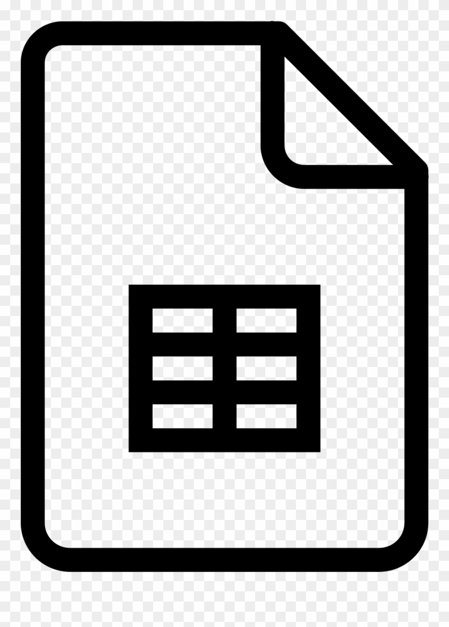 Google Sheets Icon Free Download Png And Vector - Log Icona Clipart