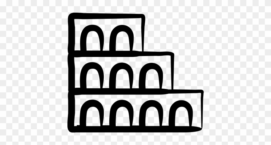 Colosseum Rubber Stamp - Rubber Stamping Clipart