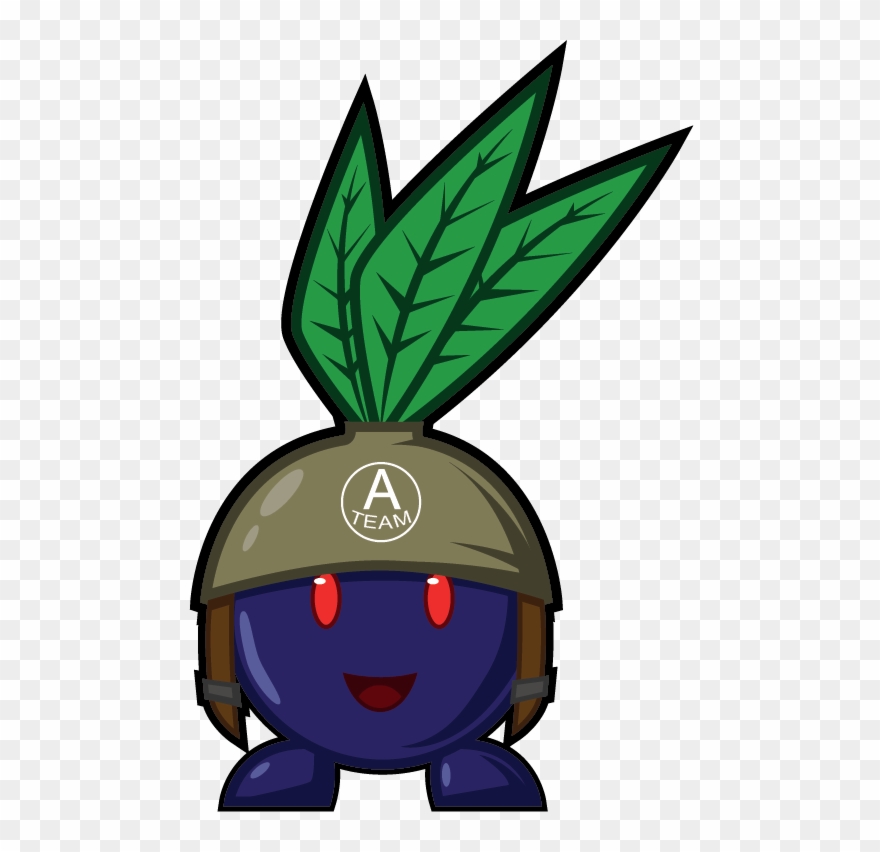 A Cabbage Soldier - Cartoon Clipart