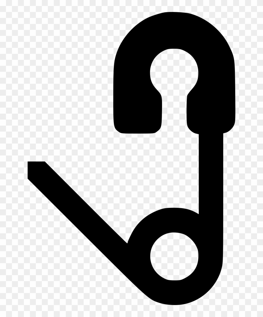 Safety Pin Open Comments Clipart
