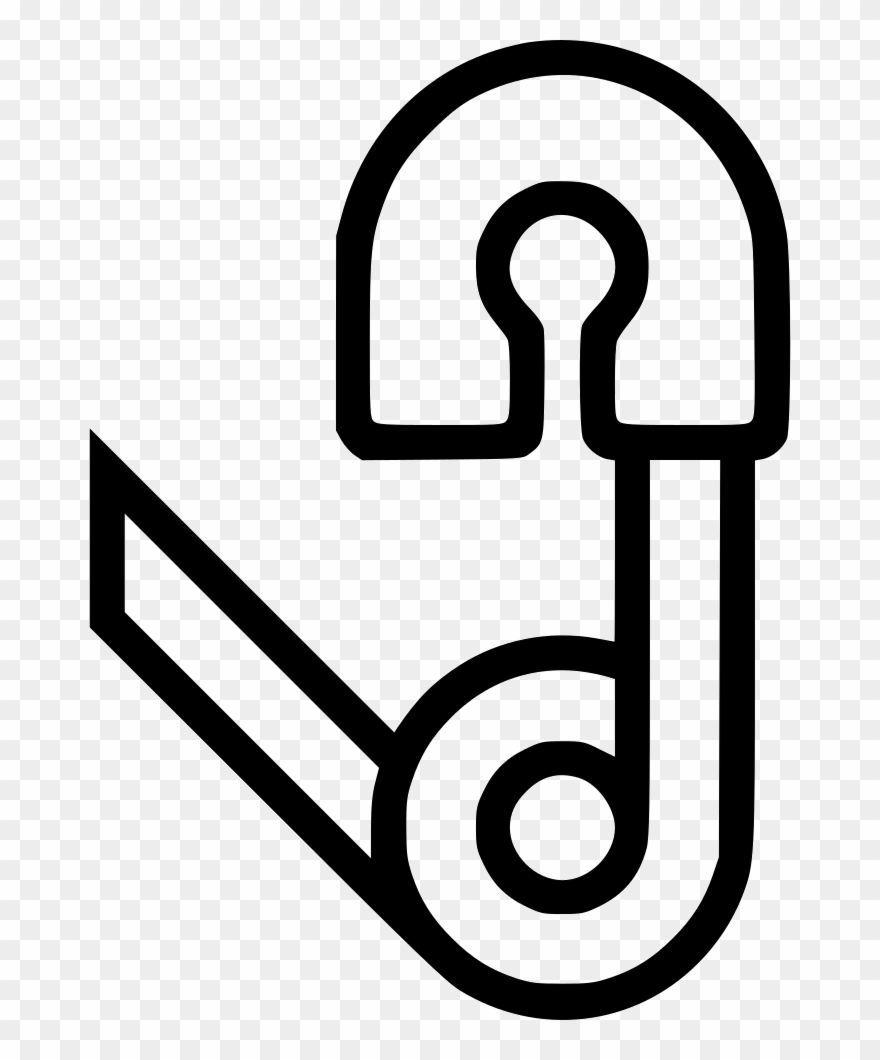 Safety Pin Open Clasp Comments Clipart