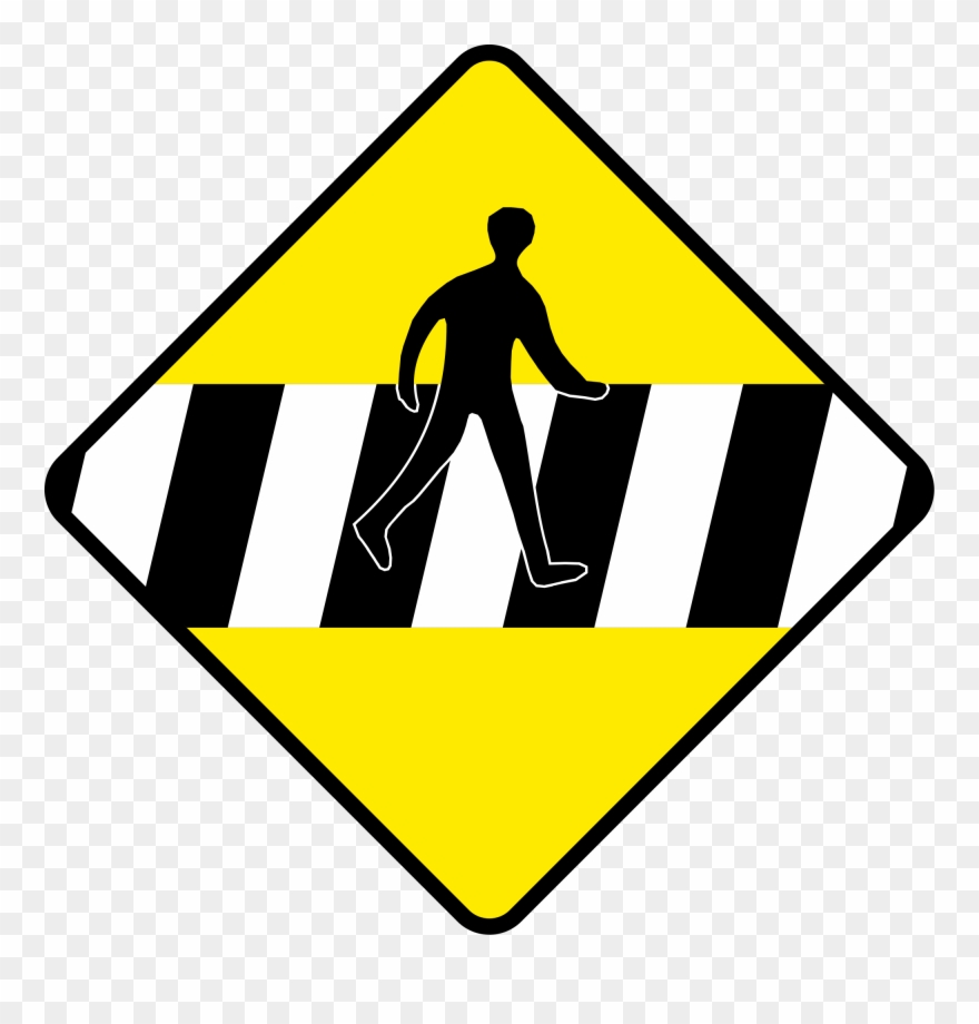 Open - Road Safety Signs For Pedestrians Clipart