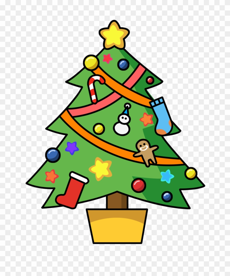 Christmas Clip Art Bridkjpc9 - Clip Art Christmas Tree - Png Download