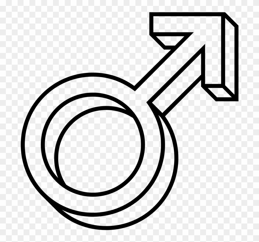 240 × 240 Pixels - Mars Symbol White Clipart