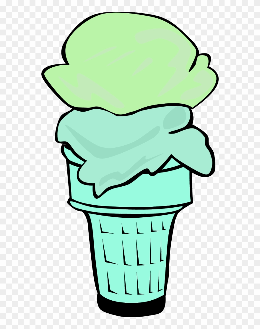 Ice Cream Cone For Fast Food Menu - Ice Cream Cone Clip Art - Png Download
