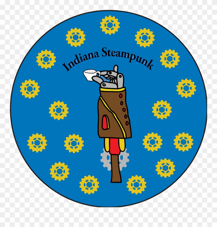 Indiana Steampunk Society Design - Indiana Clipart