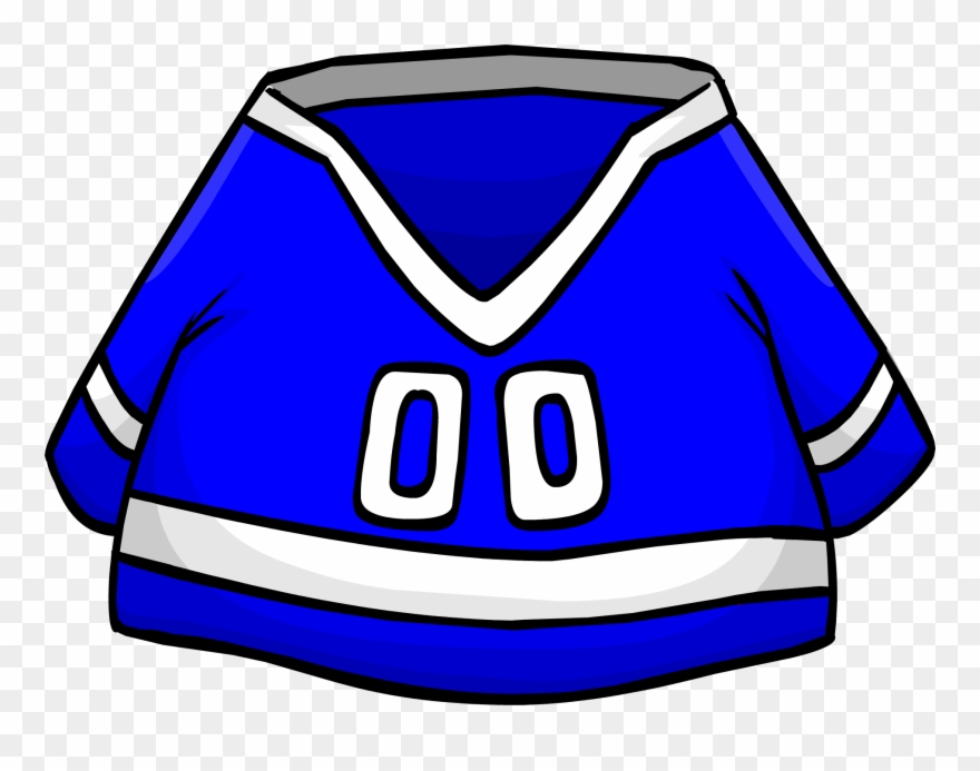 Blue Hockey Jersey Clothing Icon Id 278 - Club Penguin Clipart