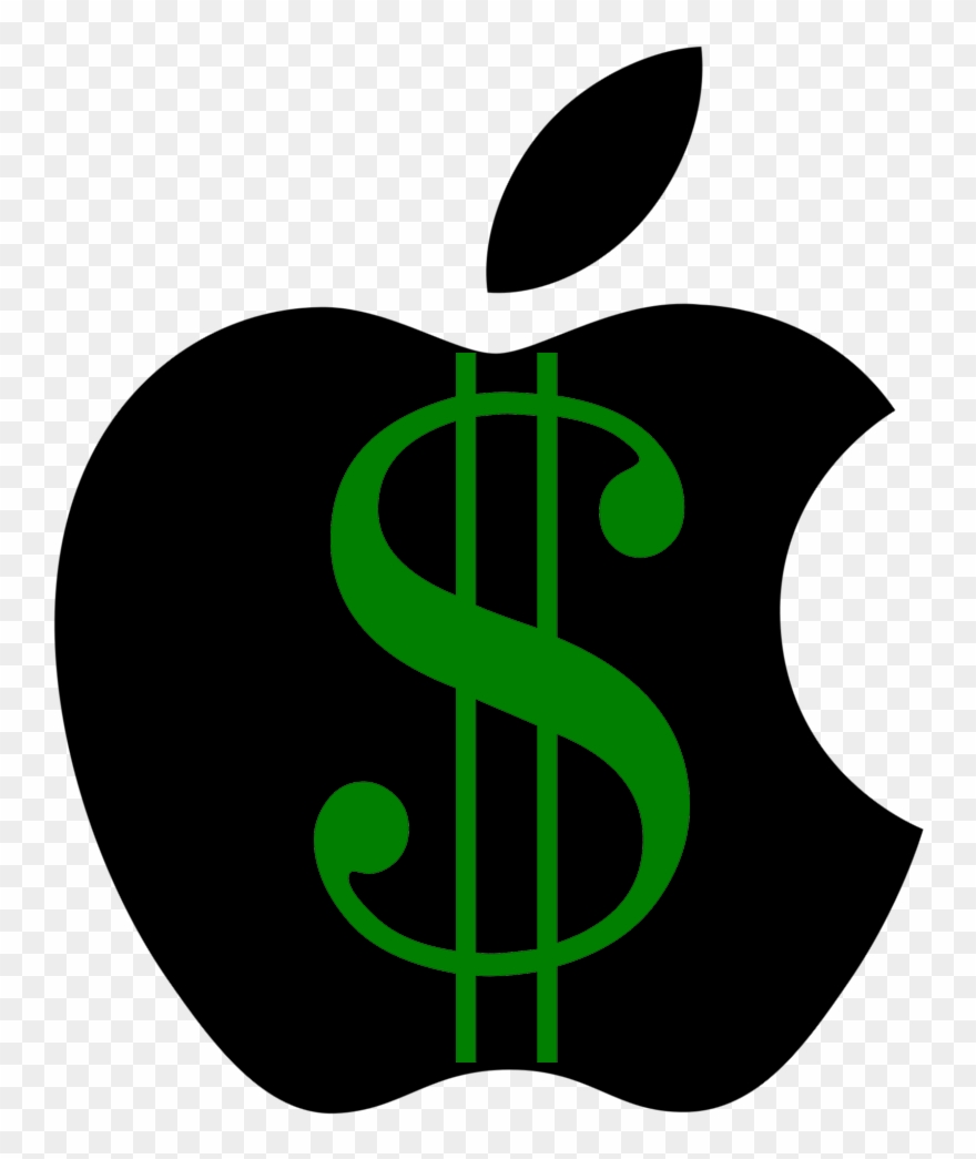 Apple Dollar - Logo Apple Icon White Png Clipart