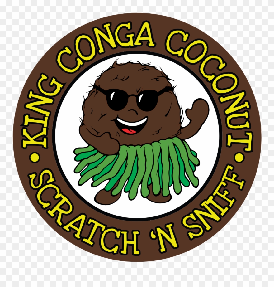 Pina Colada Whiffer Stickers Scratch & Sniff Stickers - Backpack Clip (king Conga Coconut) - Png Download