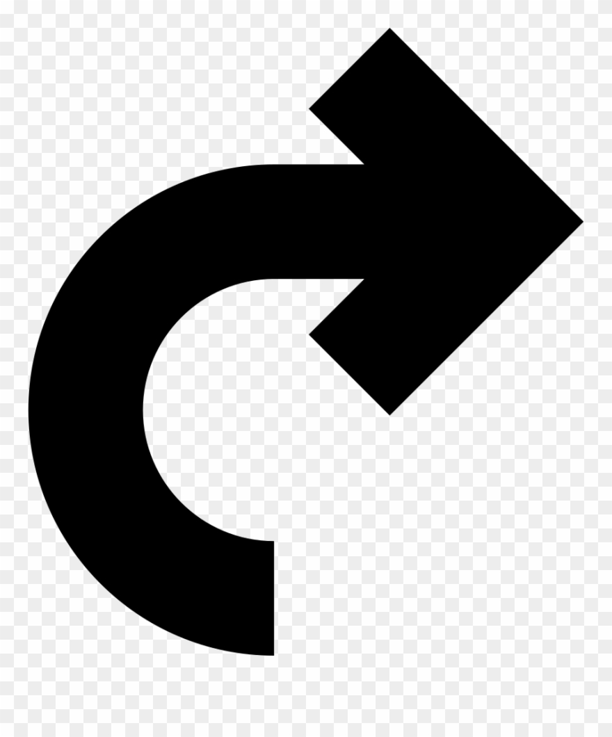 Picture Of An Arrow Pointing Right - Curved Arrow To Right Clipart
