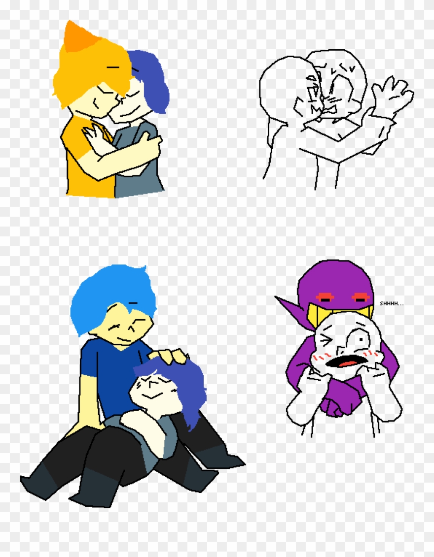 Happy Couples - Cartoon Clipart