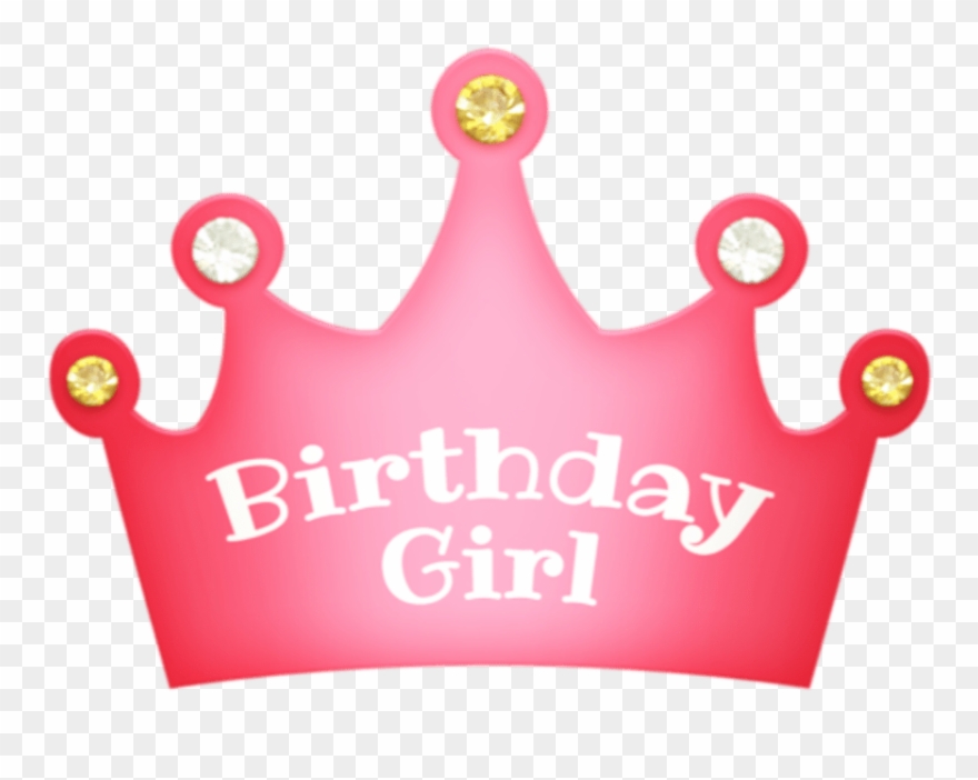 Girl Birthday Crown Png Free Download - Transparent Birthday Girl Png Clipart