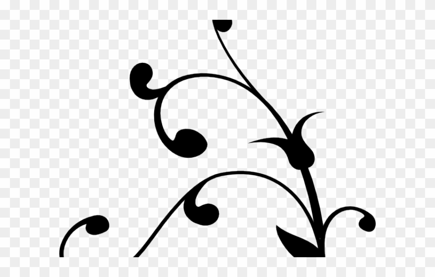 Curl Clipart Curly Cue - Hojas Y Ramas Vector - Png Download