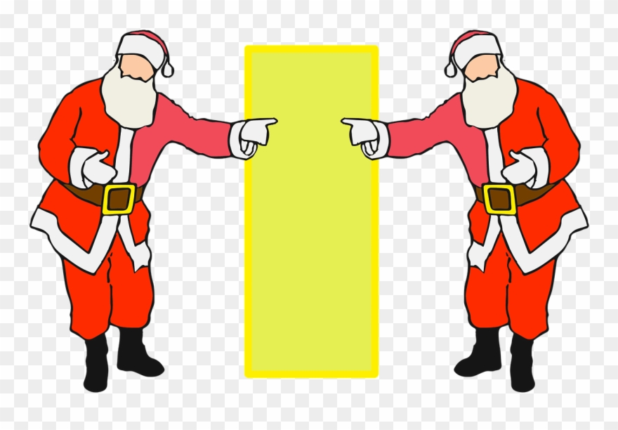 Background Claus Full Length - Weihnachtskostüm Clipart