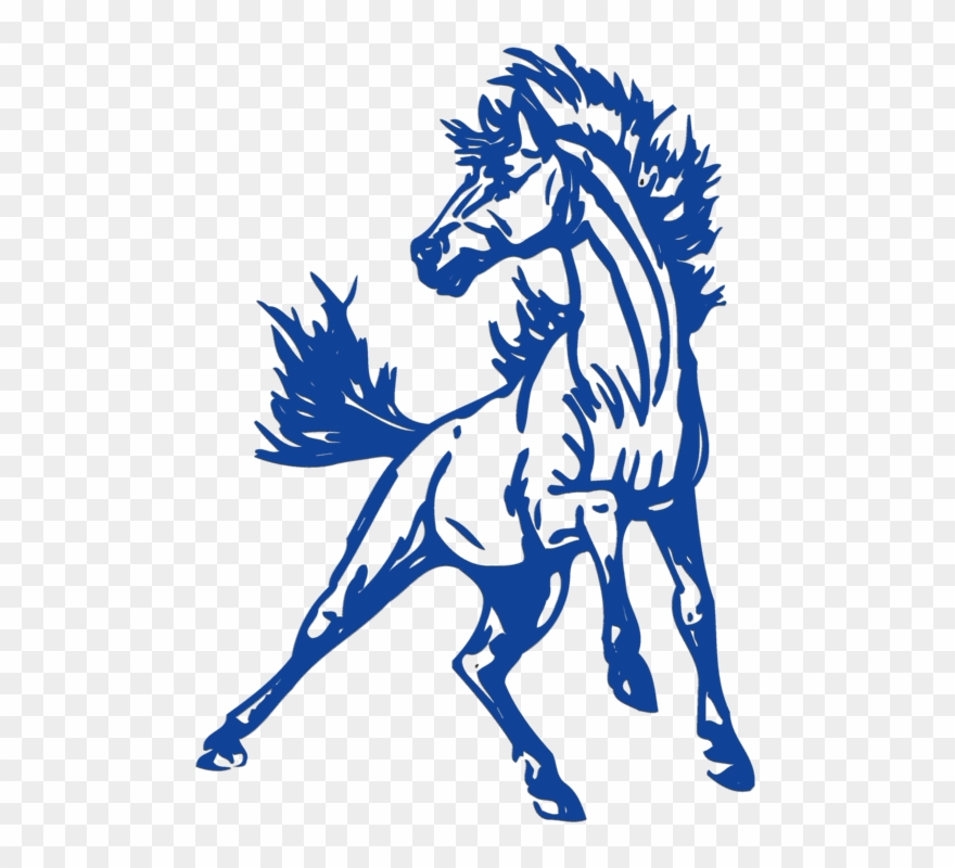 John Jay High School Mustangs Clipart
