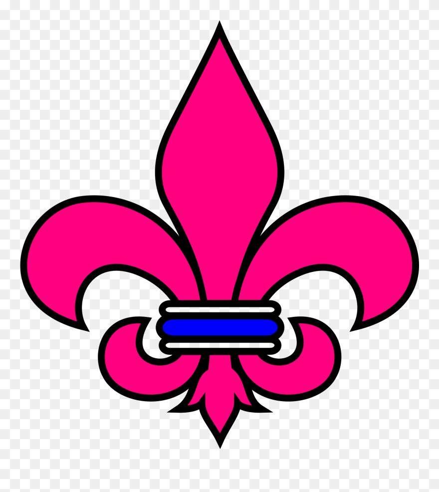 Fleur De Lis Clip Art - Do Curso De Letras - Png Download