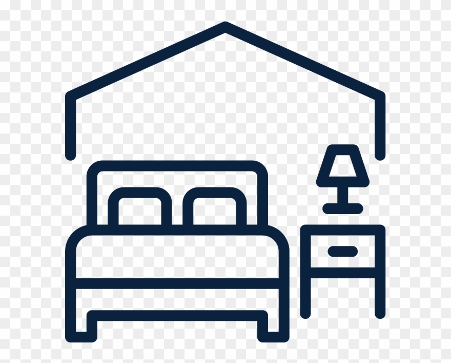 Dorms - Hotel Room Icon Clipart