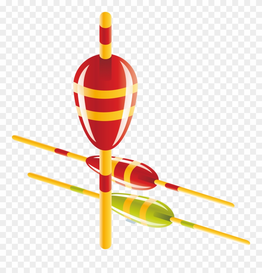 Rod Fish Tackle Floats - Fishing Icon Clipart