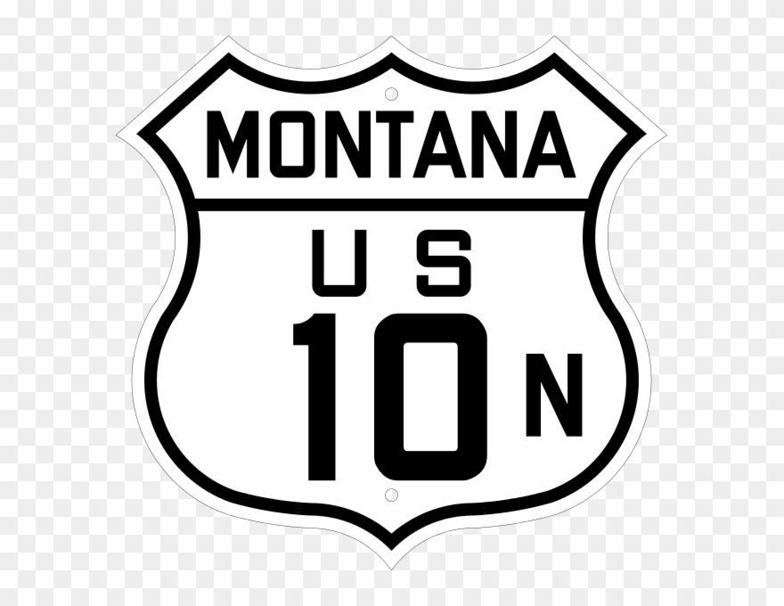 Us 10n Montana - Minnesota Highway 61 Sign Clipart