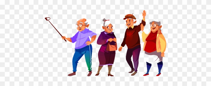 Older People Illustration Clipart