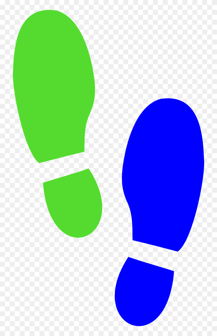 Vector - Shoes Footprints Clipart
