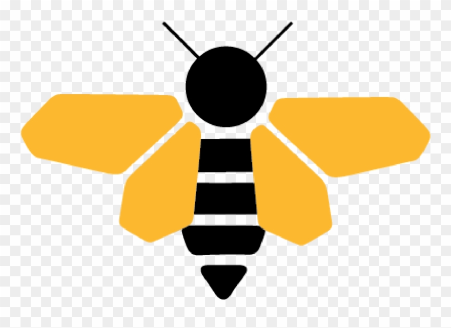 Bee Png Transparent Clip Art Cat Dish Caterpillar Clipart - Transparent Background Bee Icon