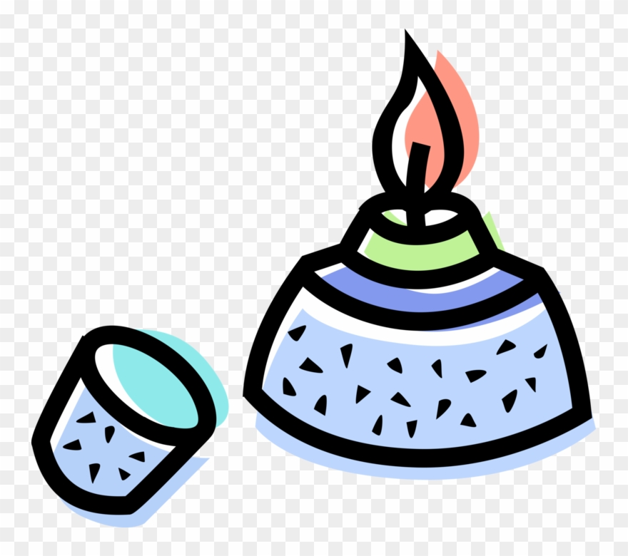 Vector Illustration Of Laboratory Chemistry Research - Bunsen Burner Clipart