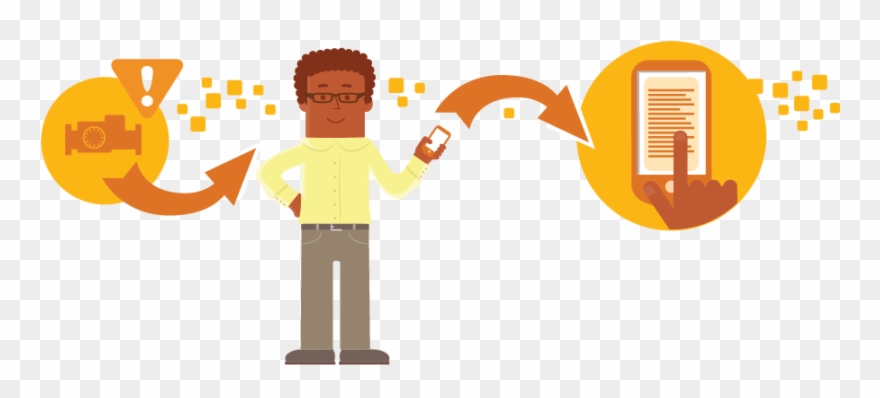 When He's Alerted To A Pump Failure, He's Able To Explore - Illustration Clipart