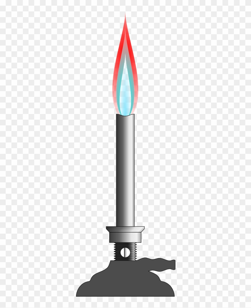 Bunsen Burner,gas,flame,blue - Bunsen Burner Clip Art - Png Download
