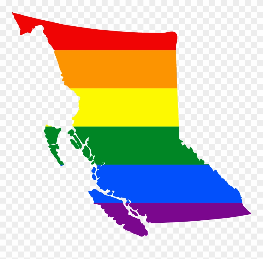 Transparent Lgbt Vector - British Columbia Map Vector Clipart