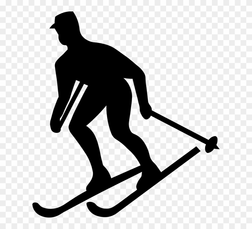 Cheap Travel, Budget Travel, Snow Mountain, Winter - Skier Clip Art - Png Download